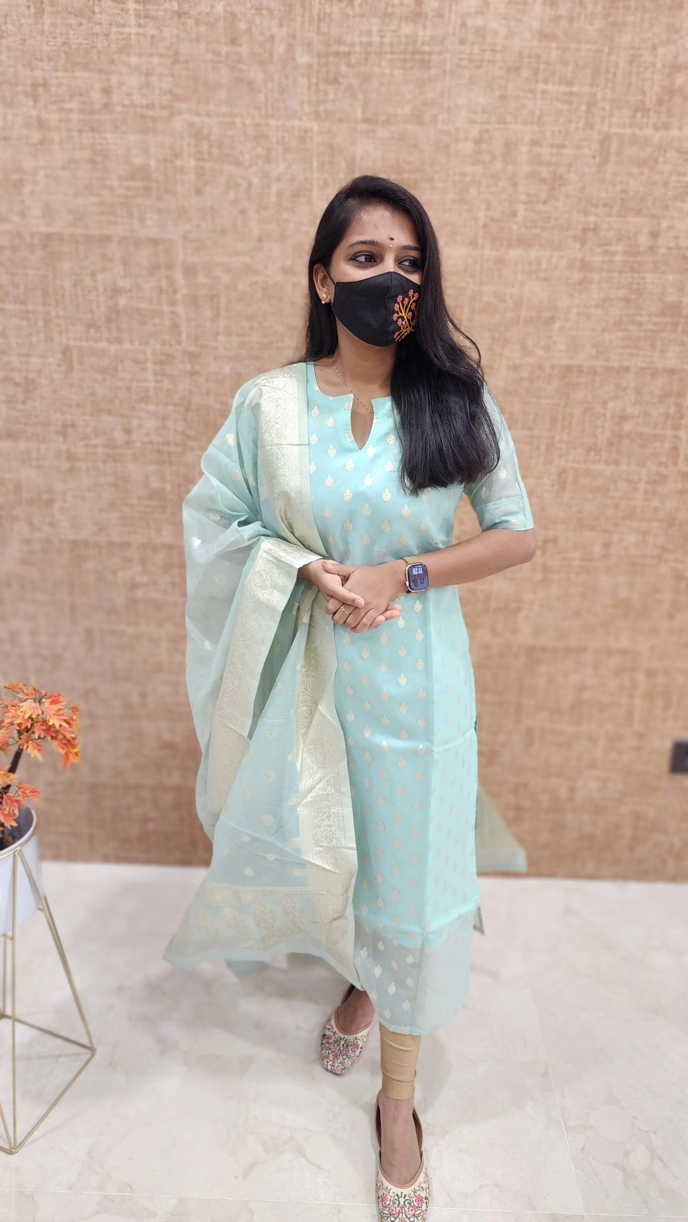 Salwar Set (kurti+Dupatta) (9637)c - Image 4