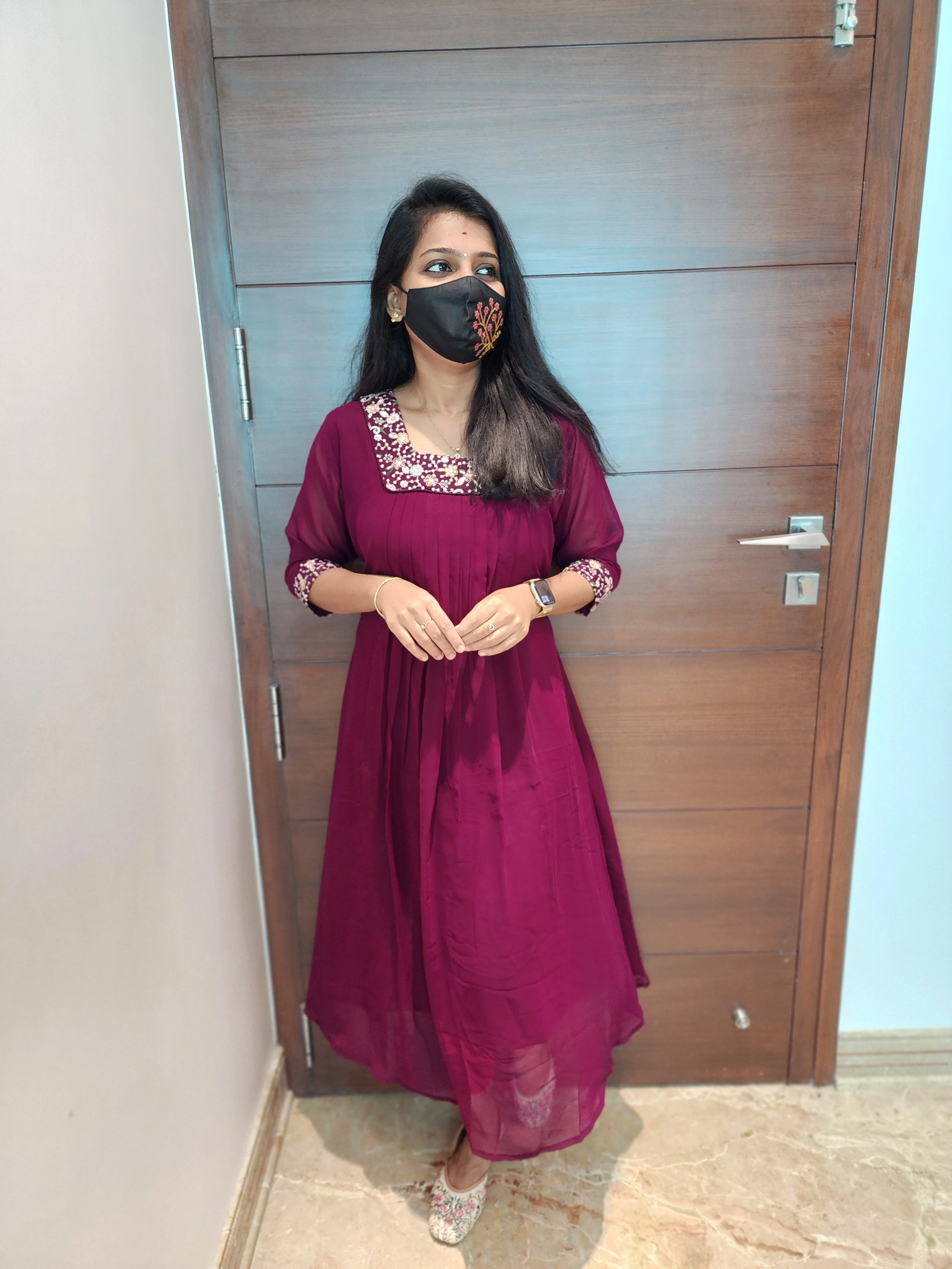 Handwork kurti (6001)C - Image 4