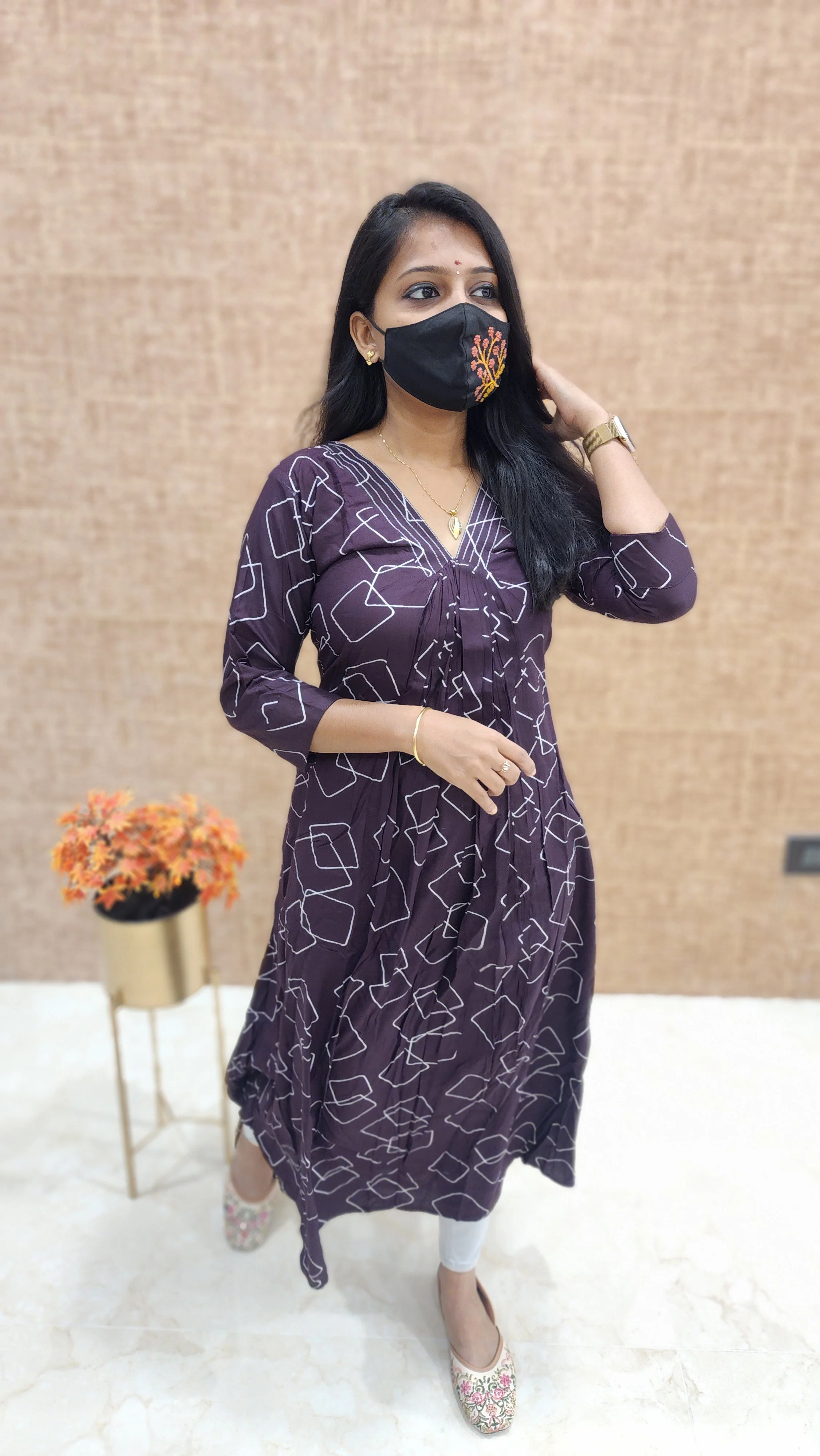 Pleated Casual Kurti (9614) - Image 4