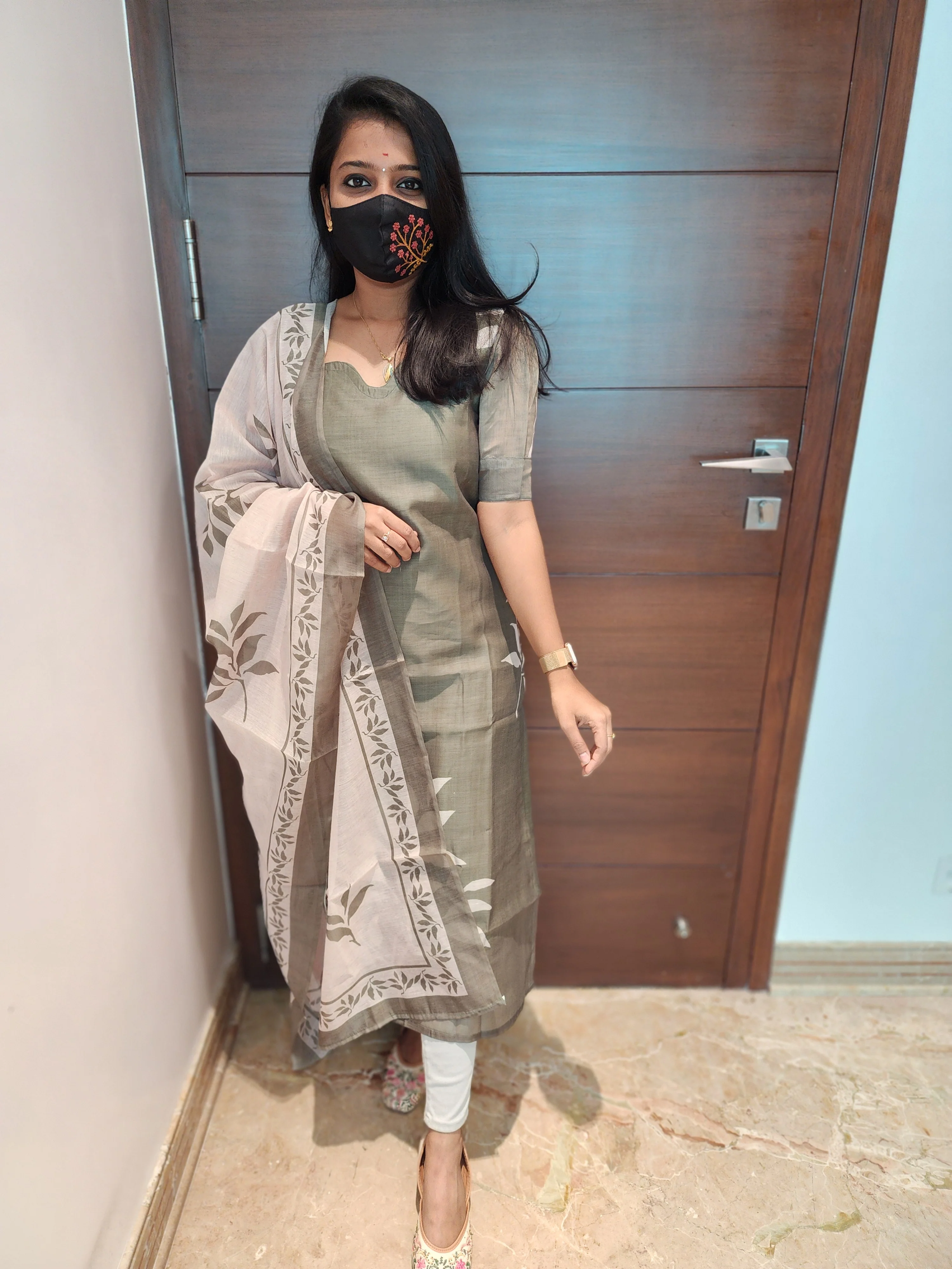 Salwar Set (kurti+Dupatta) (5667) - Image 4